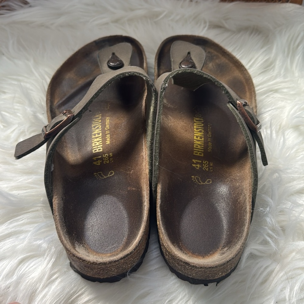 Birkenstock Gizeh Taupe Sandel - Picture 2 of 5